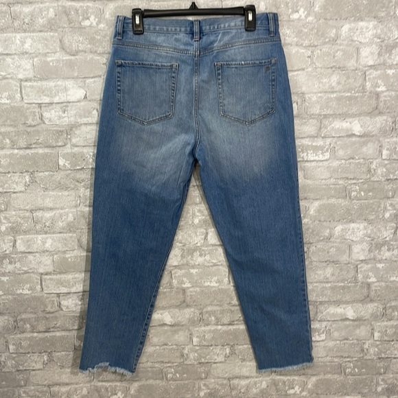 The Drop Blue Denim Jeans with Frayed Hem - Picture 5 of 7